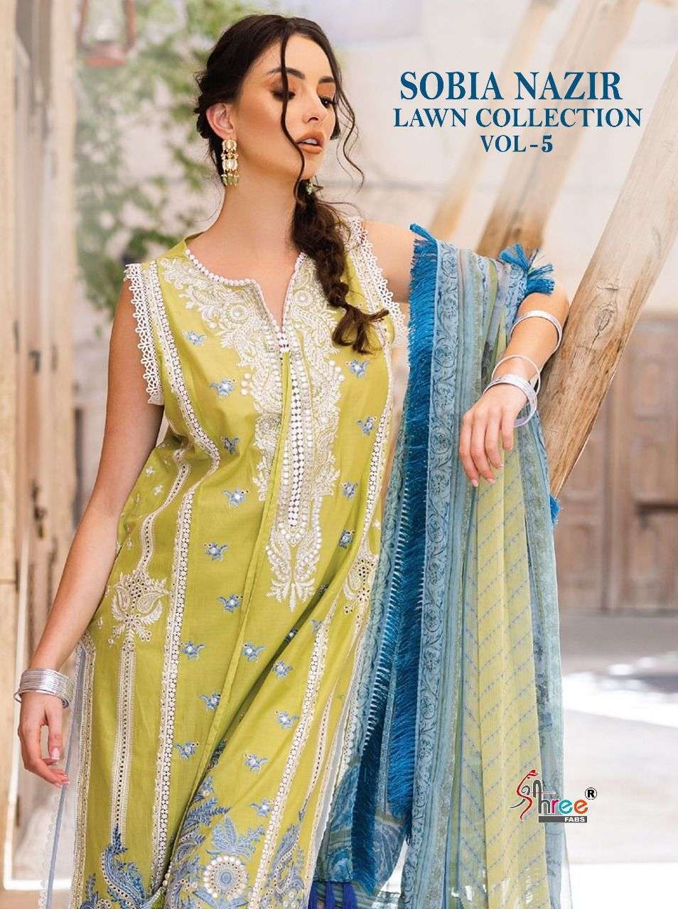 Shree Fabs Sobia Nazir Lawn Collection Vol 5 pakistani Suit Catalog Wholesale Supplier