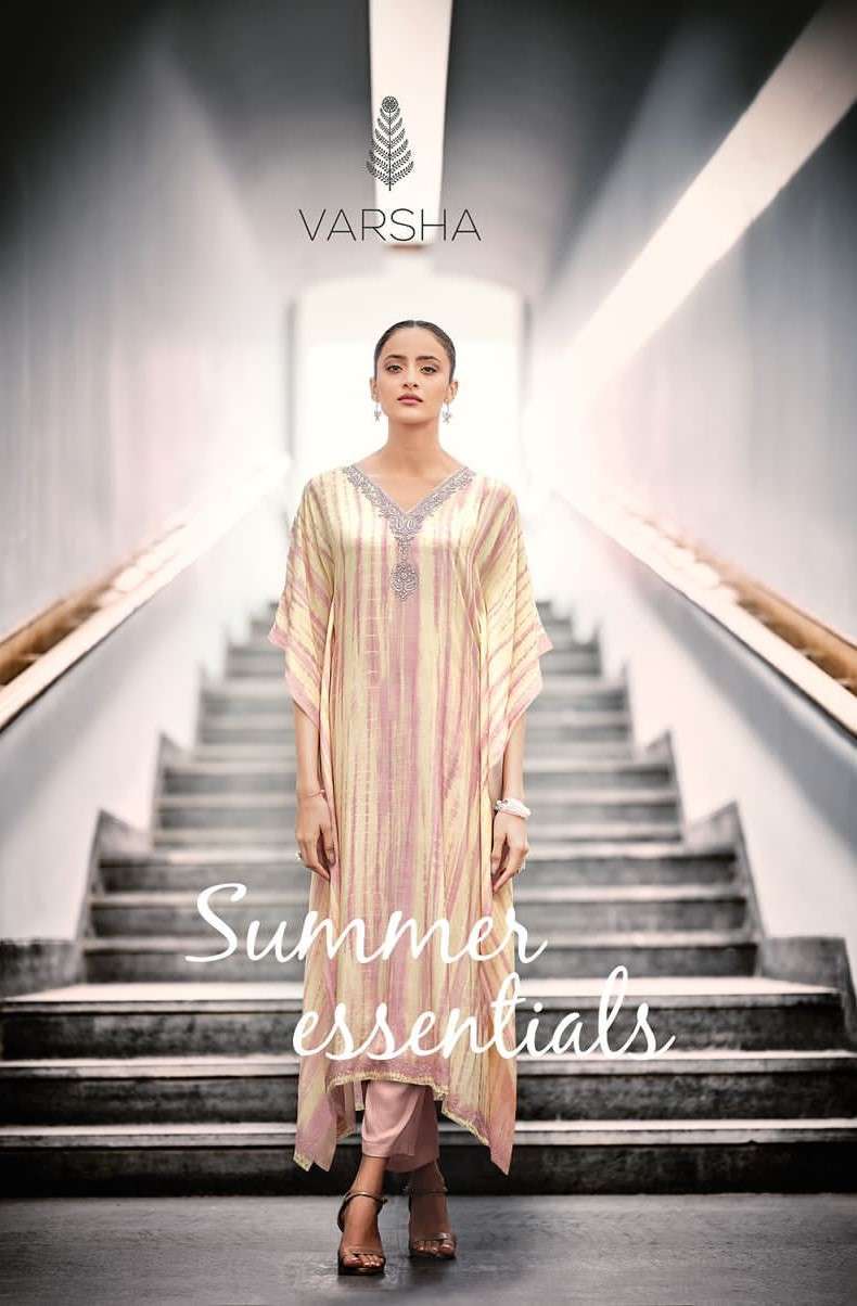 Varsha Summer Essential Designer Ready to Wear Kaftan Catalog Wholesaler