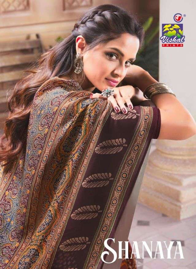 VIshal Shanaya Exclusive Designer Printed Chiffon Saree New collection