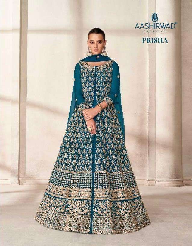 Aashirwad Prisha Designer Work party Wear Anarkali Dress new Collection