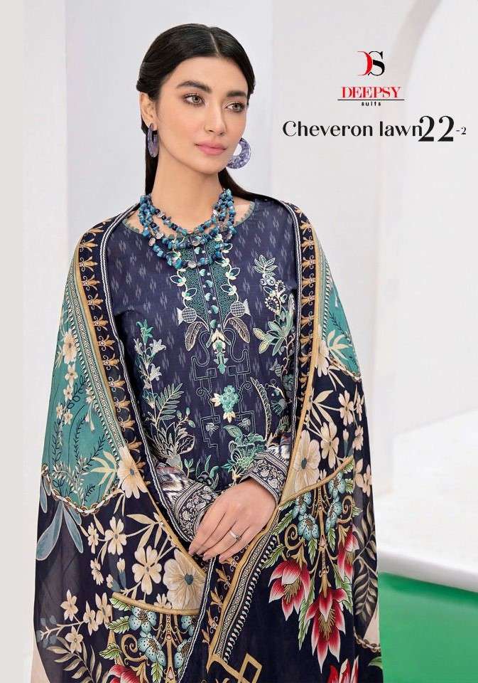 Deepsy Chevron lawn 22 Vol 2 Fancy pakistani Suit Catalog wholesale Supplier