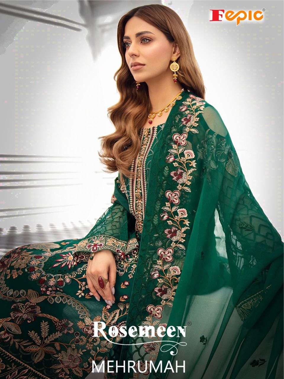 Fepic Rosemeen Mehrumah Fancy party Wear Pakistani Suit New collection