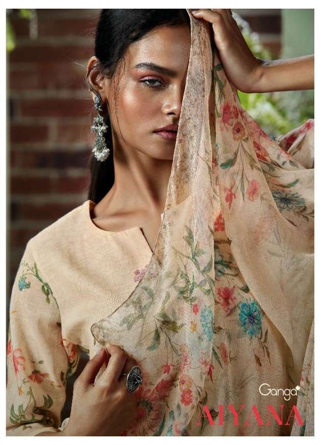 Ganga Aiyana Designer Linen Cotton Salwar Kameez Catalog Wholesaler