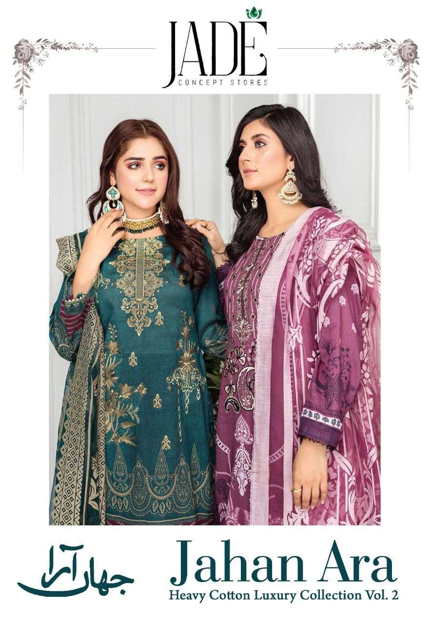 Jade Jahan Ara Vol 2 Stylish printed Karachi Dress Material Collection