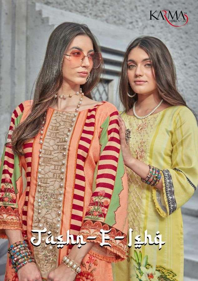 Karma trends Jashn E Ishq Fancy Pakistani Suit catalog Wholesaler