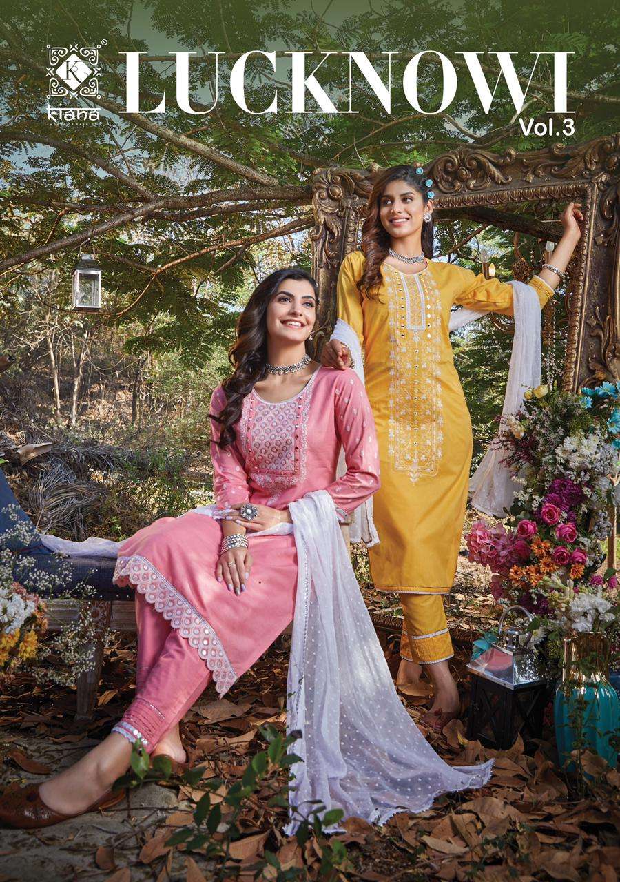 Kiana Lucknowi Vol 3 Fancy Ready to Wear Ladies Suit catalog Wholesale price