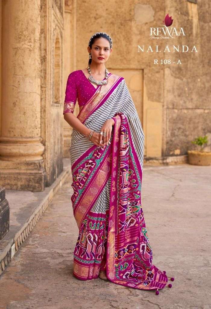 Rewa Nalanda Ethnic Wear Silk Saree catalog Wholesale dealer