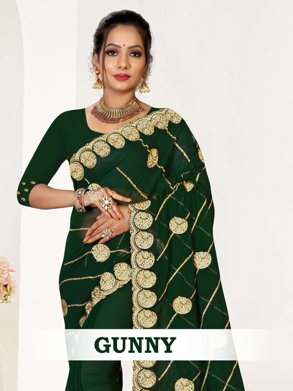 Ronisha Gunny Fancy party Wear Indian Saree catalog Buy Online