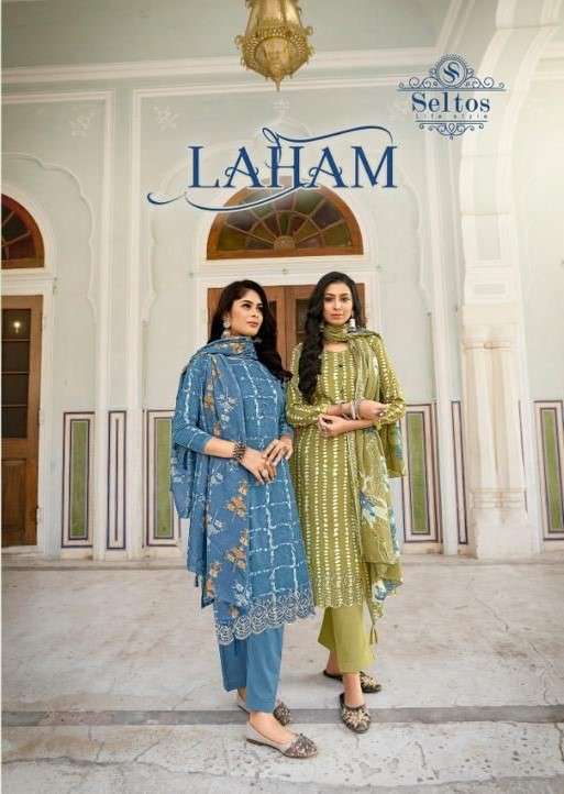 Seltos Lifestyle Laham Fancy Rayon printed Salwar kameez catalog Wholesaler