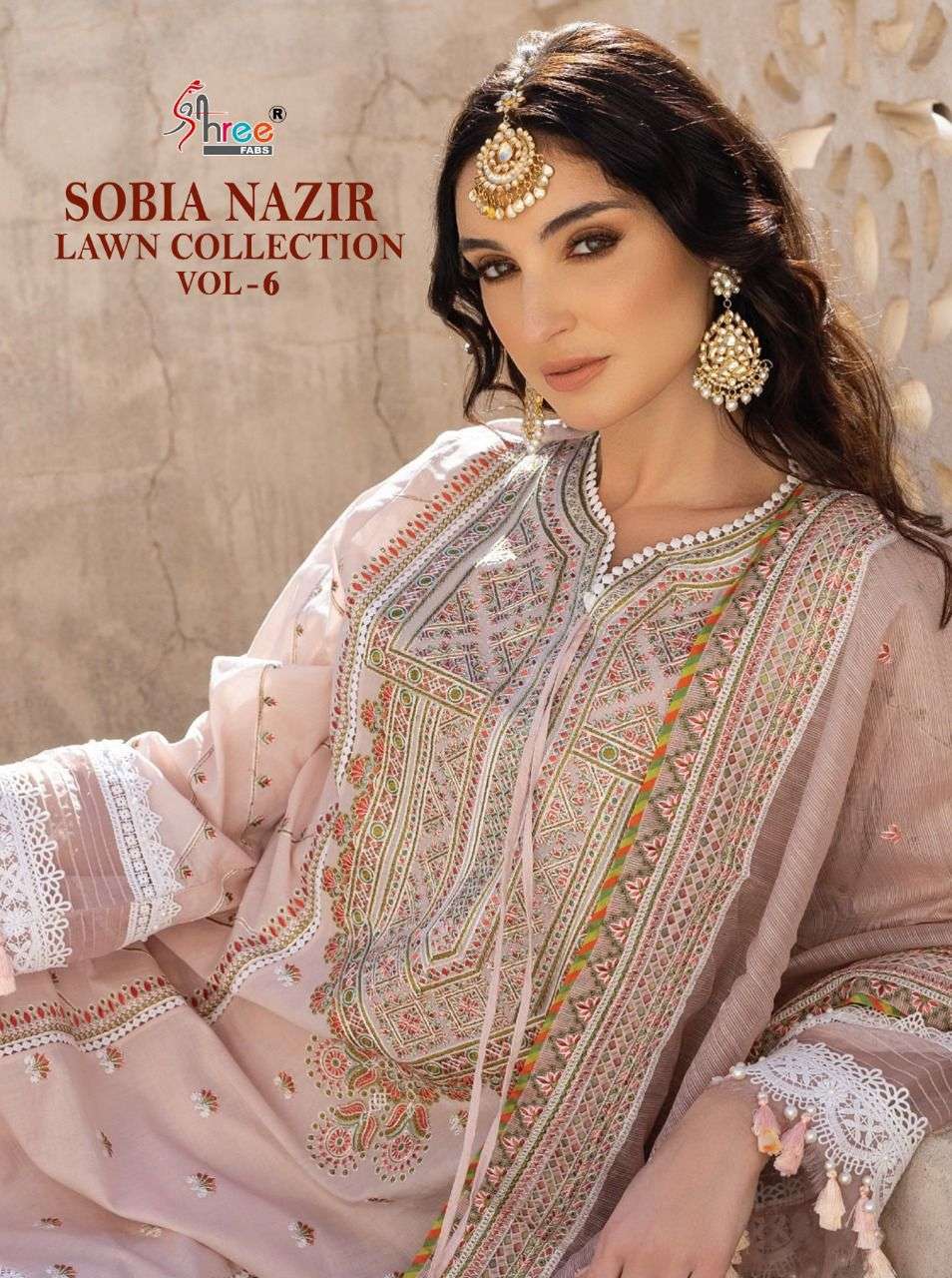 Shree Fabs Sobia Nazir Lawn Collection Vol 6 Pakistani Suit Dealer