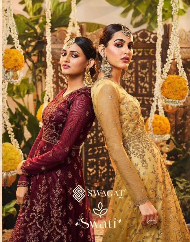 Swagat Swati 3201 to 3207 Series Designer Heavy Work Party Wear Dress Collection
