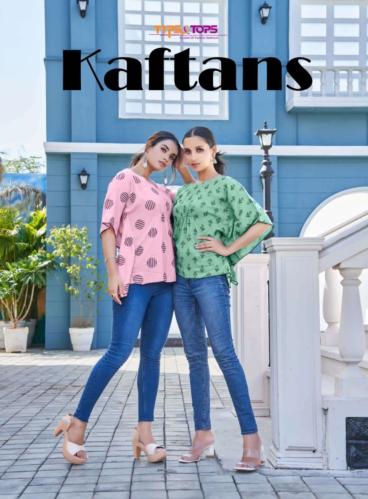 Tips and Tops Kaftan Fancy Rayon Printed Short Kaftan catalog Buy online