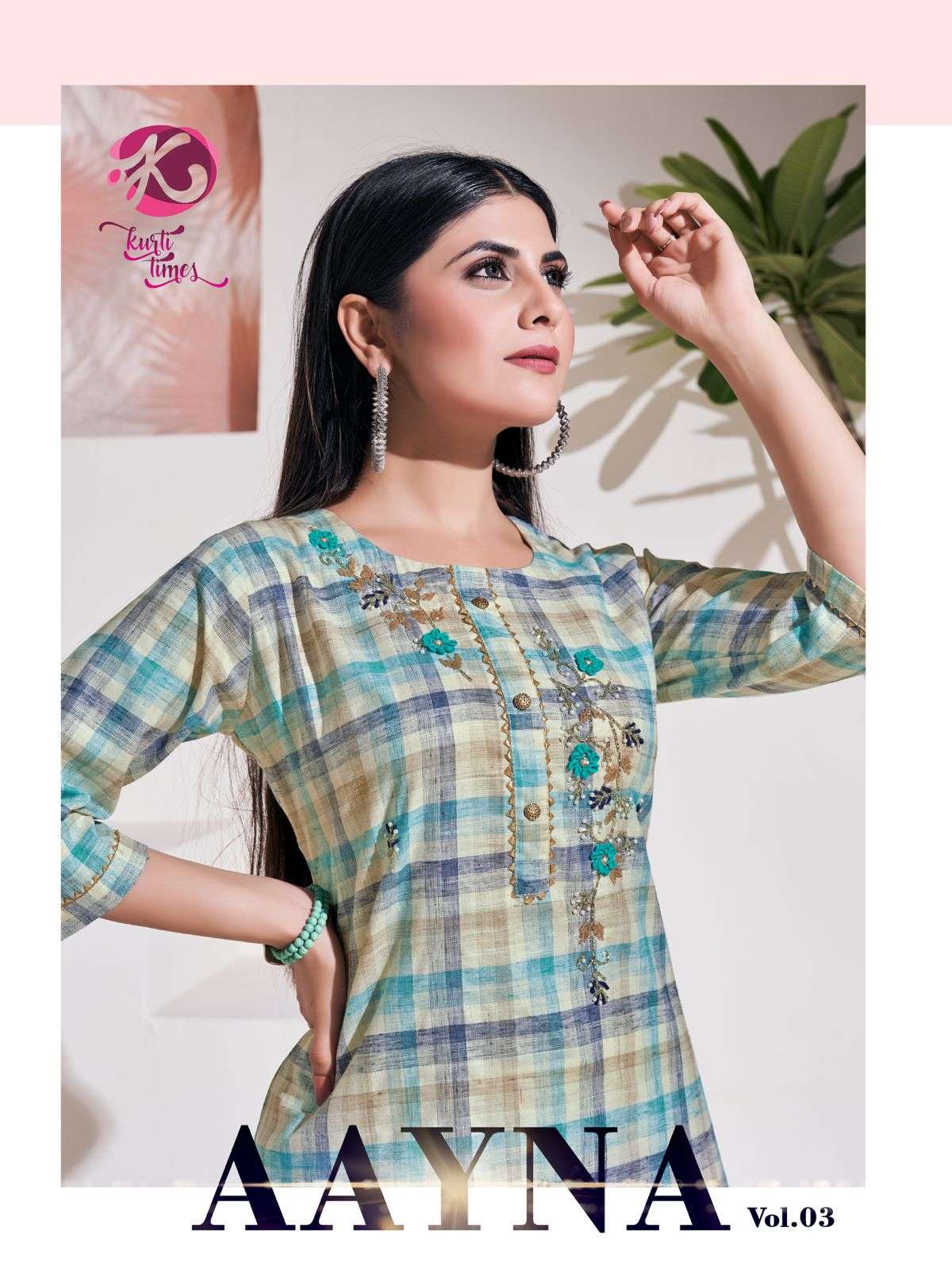 Soft Wool Check Kurti - Door Delivery