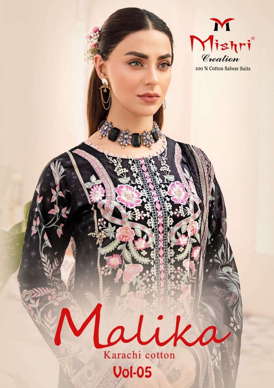 Mishri Mallika Vol 5 karachi Print Dress material Catalog Dealer