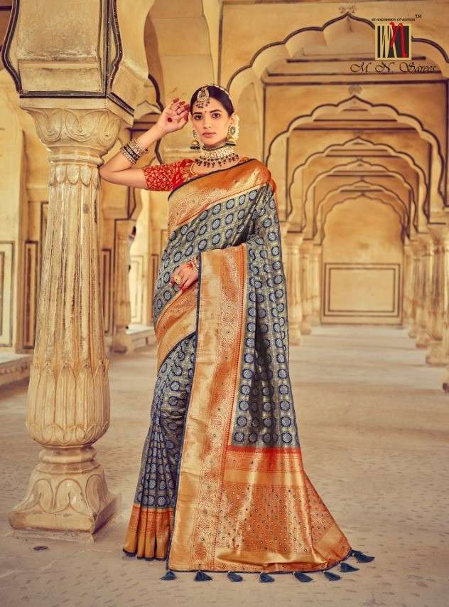 MN Saree Raj Gharana Vol 2 6101 to 6115 series Ethnic Wear Silk Saree Collection
