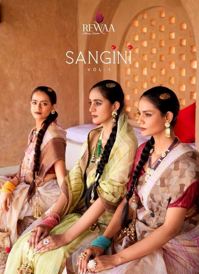 Rewaa Sangini Exclusive Kora Silk Saree Catalog Supplier
