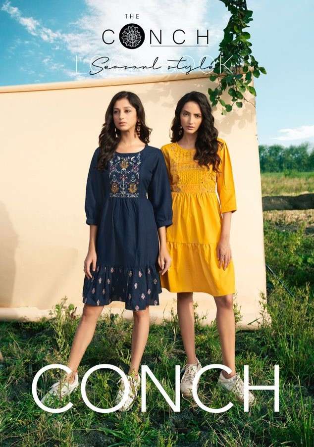 Riya Designer Conch Fancy Stylish Short Kurti New Designs