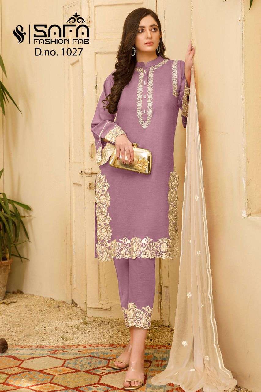 Safa Fashion fab 1027 Fancy Readymade pakistani Pattern Ladies Dress Collection