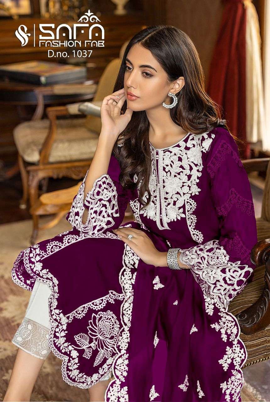 Safa Fashion Fab 1037 Fancy designer readymade pakistani Suit catalog Wholesaler