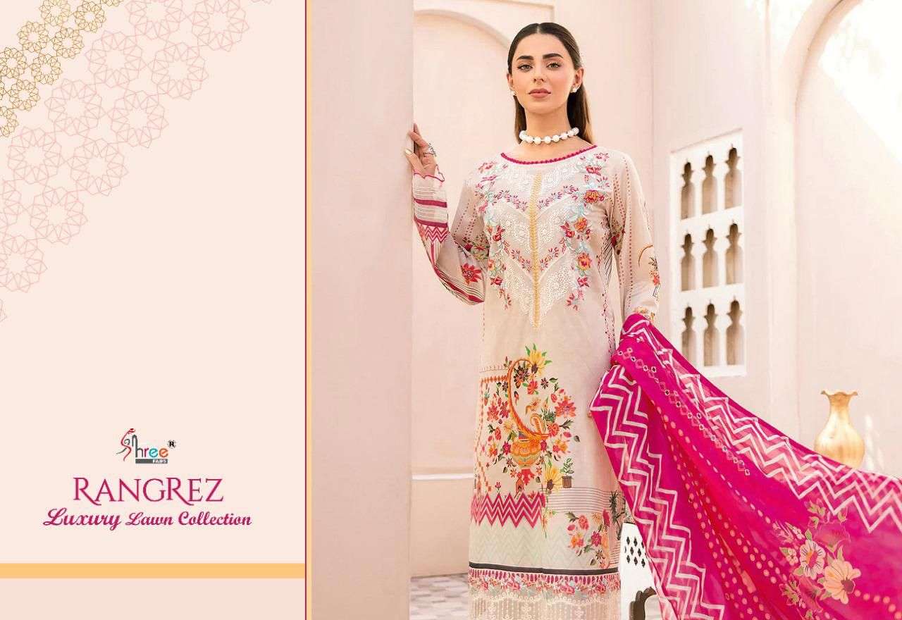 Shree Fabs Rungrez Luxury lawn Collection Pakistani Suit Dealer