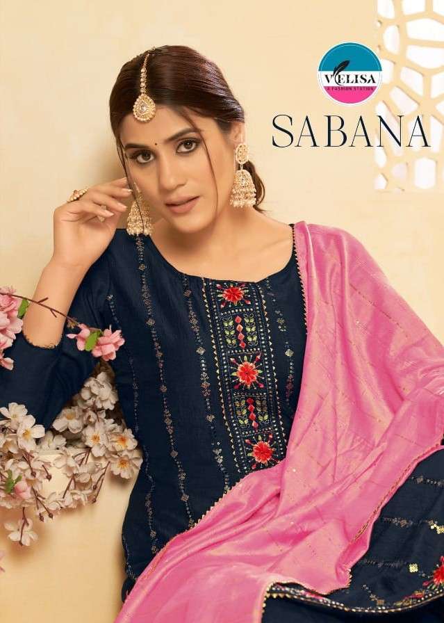 Velisa Sabana exclusive Fancy Silk Salwar Suit catalog dealer