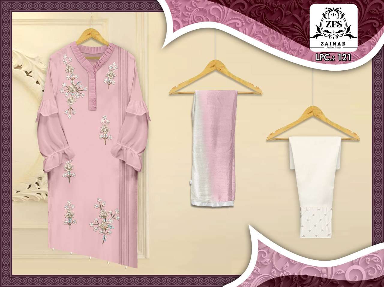 Zainab Fashion Studio LPC Vol 121 pakistani Style Ready to Wear Collection