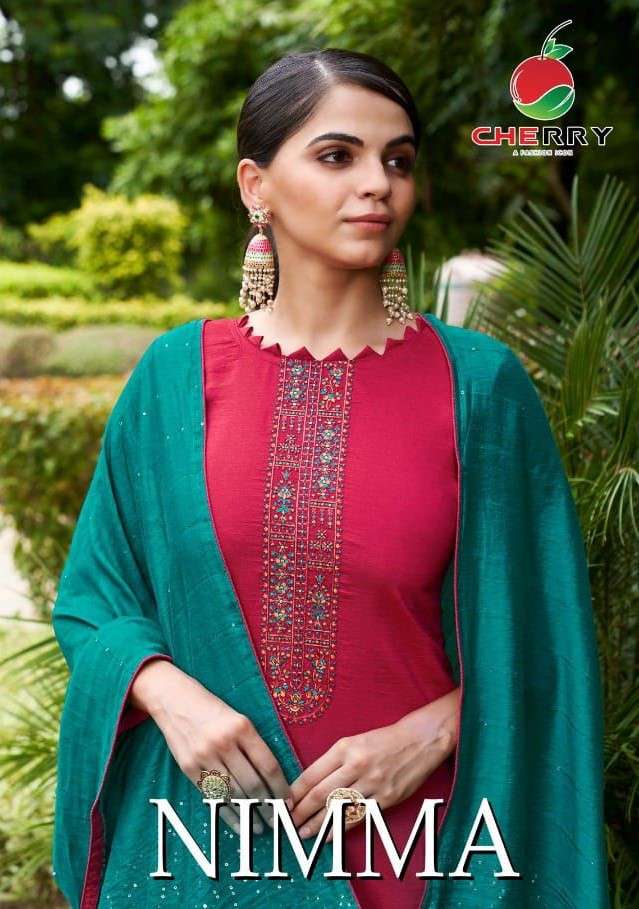 Cherry Nimma Fancy parampara Silk Salwar Suit Catalog Supplier