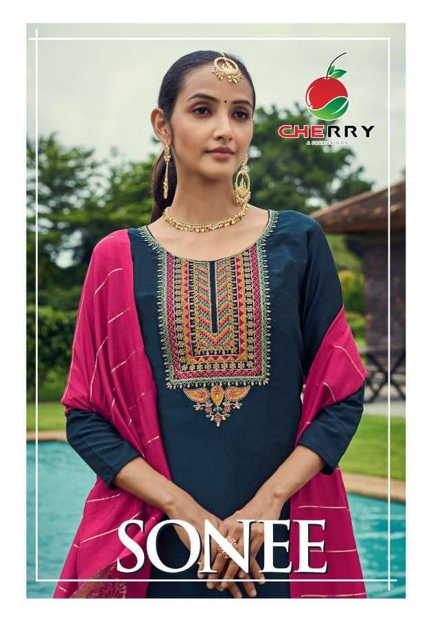 Cherry Sonee Fancy parampara Silk Salwar Suit Catalog Supplier