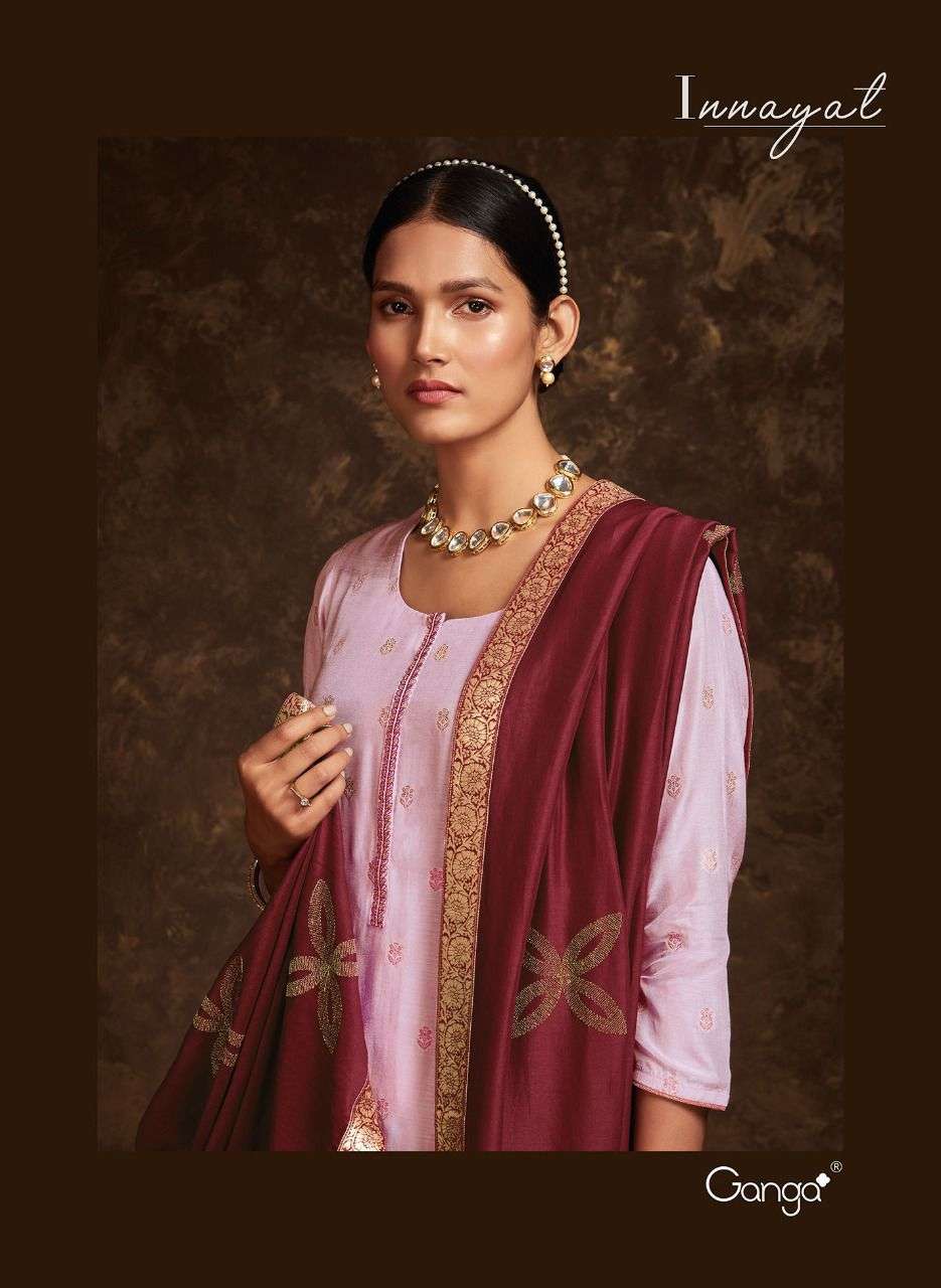 Ganga Fashion Innayat Exclusive Designer Muslin Silk Salwar Suit Collection