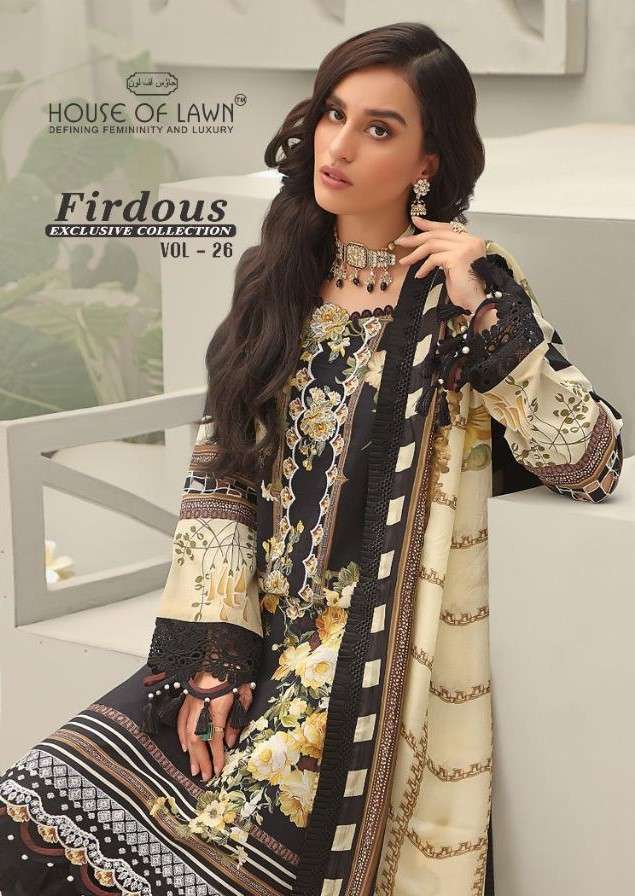 House of Lawn Firdous Exclusive Collection Vol 26 Pakistani Suit Dealer