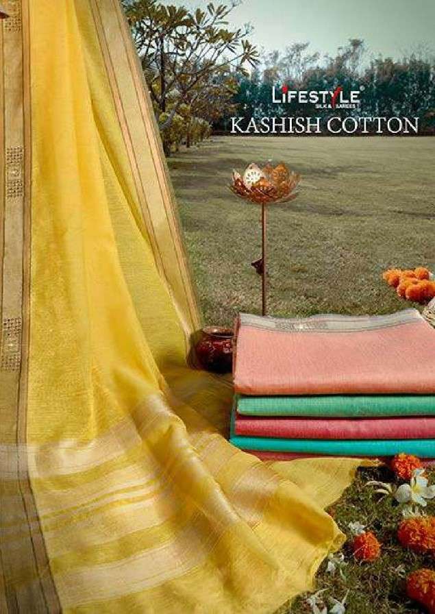 Lifestyle Kashish Cotton Fancy Indian Saree Catalog Supplier