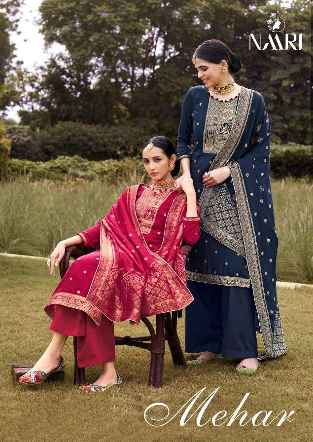 Naari Mehar Exclusive Silk Jacquard Salwar Kameez Collection