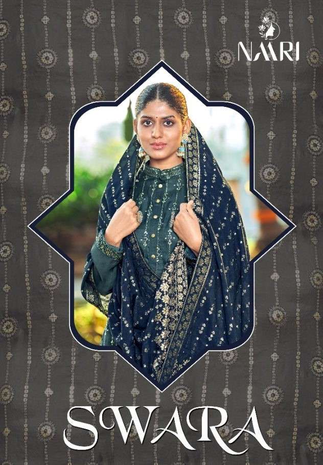 Naari Swara designer Tusser Silk Salwar Suit Catalog Supplier