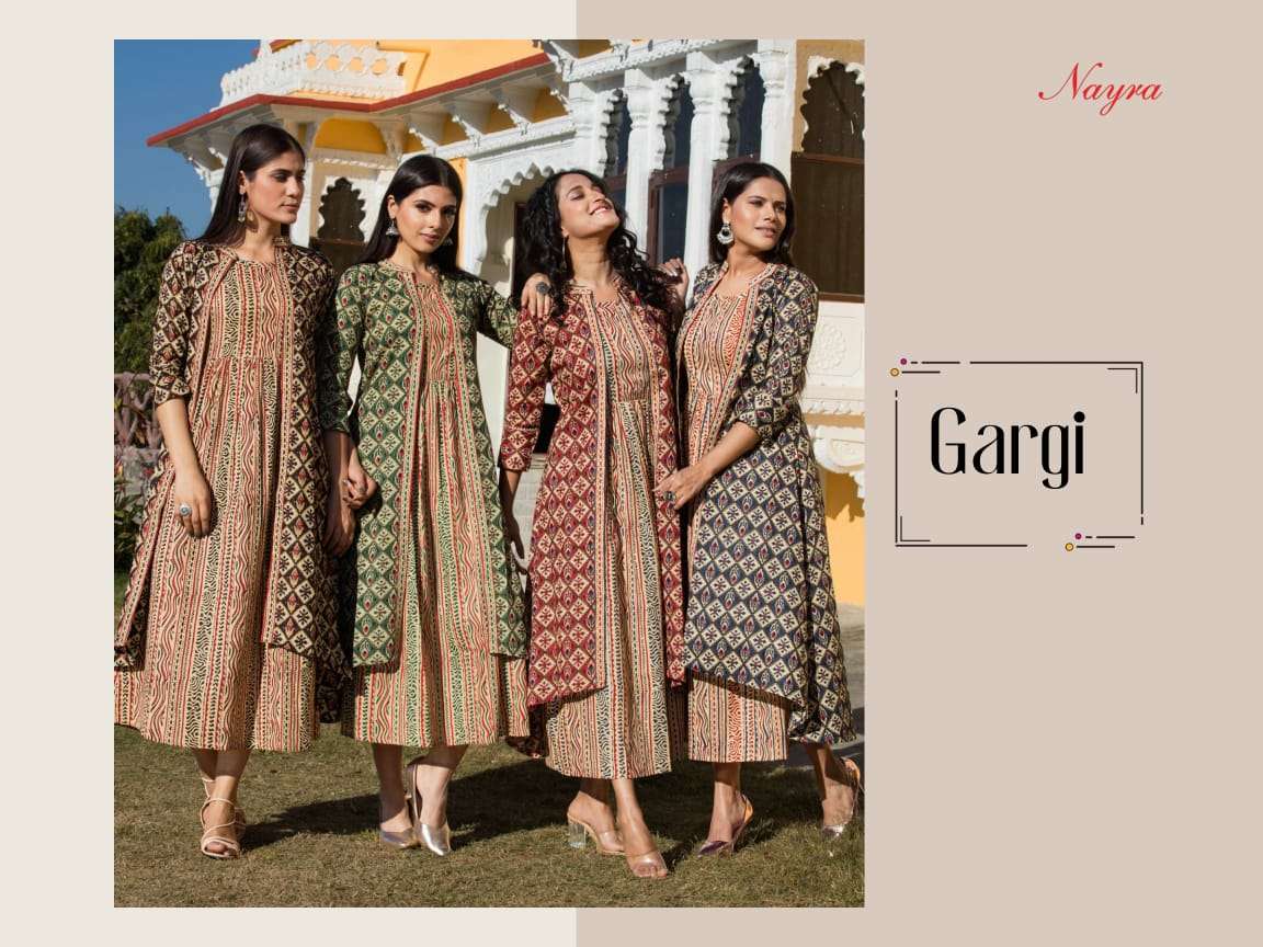 Nayra Gargi Special Jacket Edition Designer Cotton Kurtis