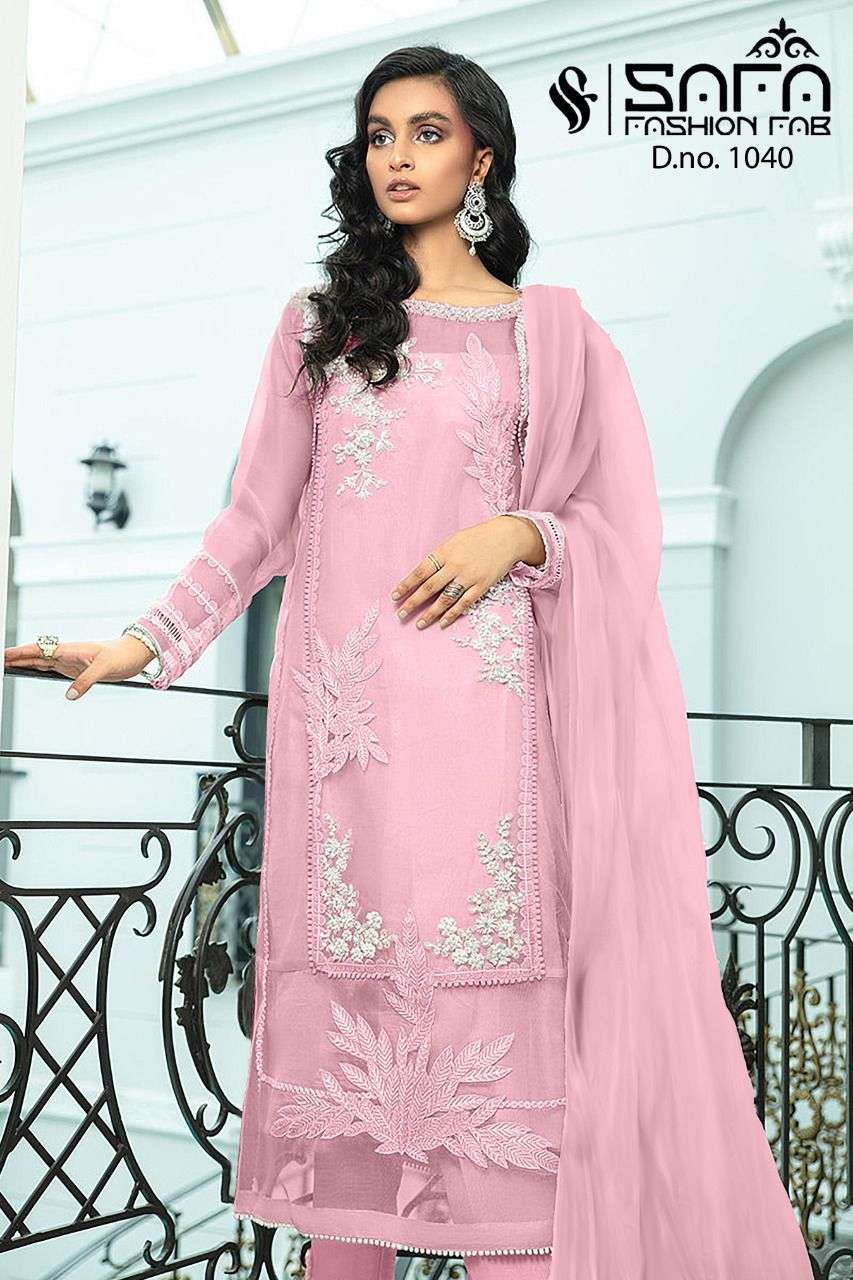Safa Fashion Fab 1040 Designer pakistani Readymade Suit new Designs