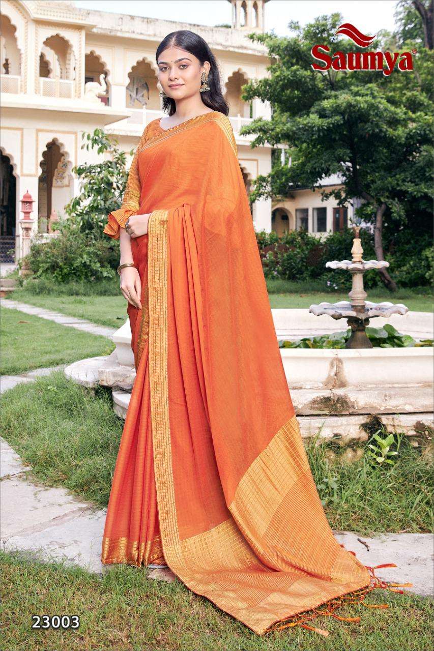 Saumya Astha Fancy Viscose Indian Saree Catalog at best Rate