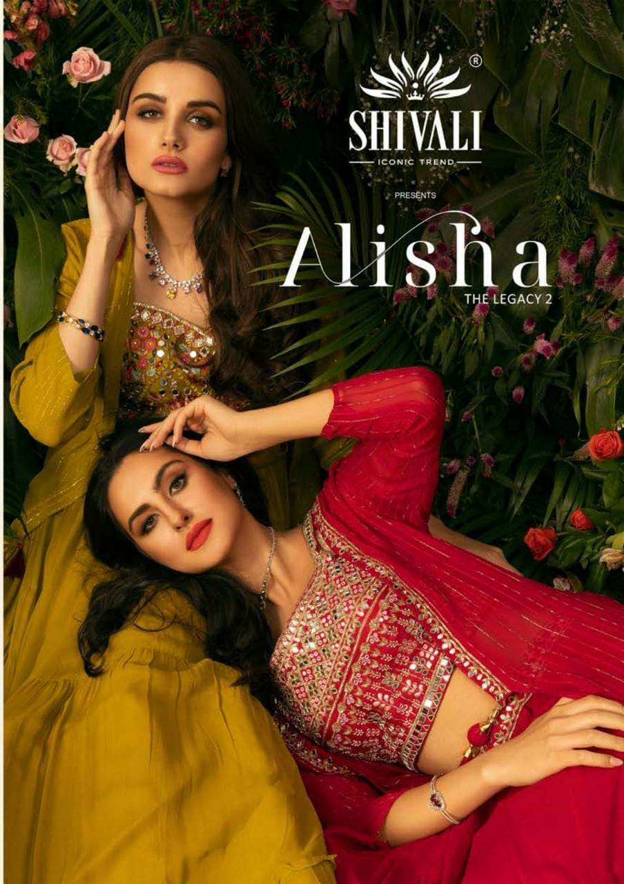 Shivali Alisha The Legacy Vol 2 designer Readymade Shrug Style Crop Top New Collection