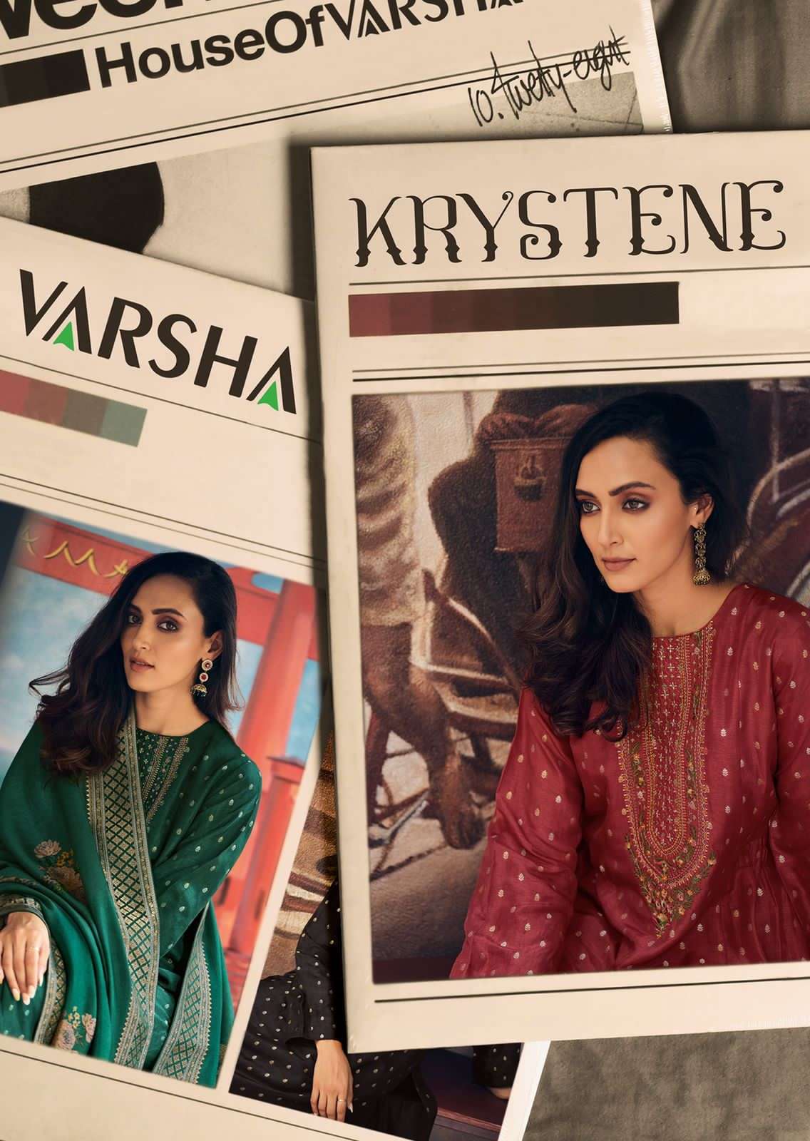 Varsha Krystene Exclsuive Designer Viscose Salwar kameez New Collection