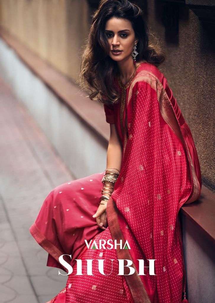 Varsha Shubh Designer Silk Salwar Suit Catalog Wholesale Dealer