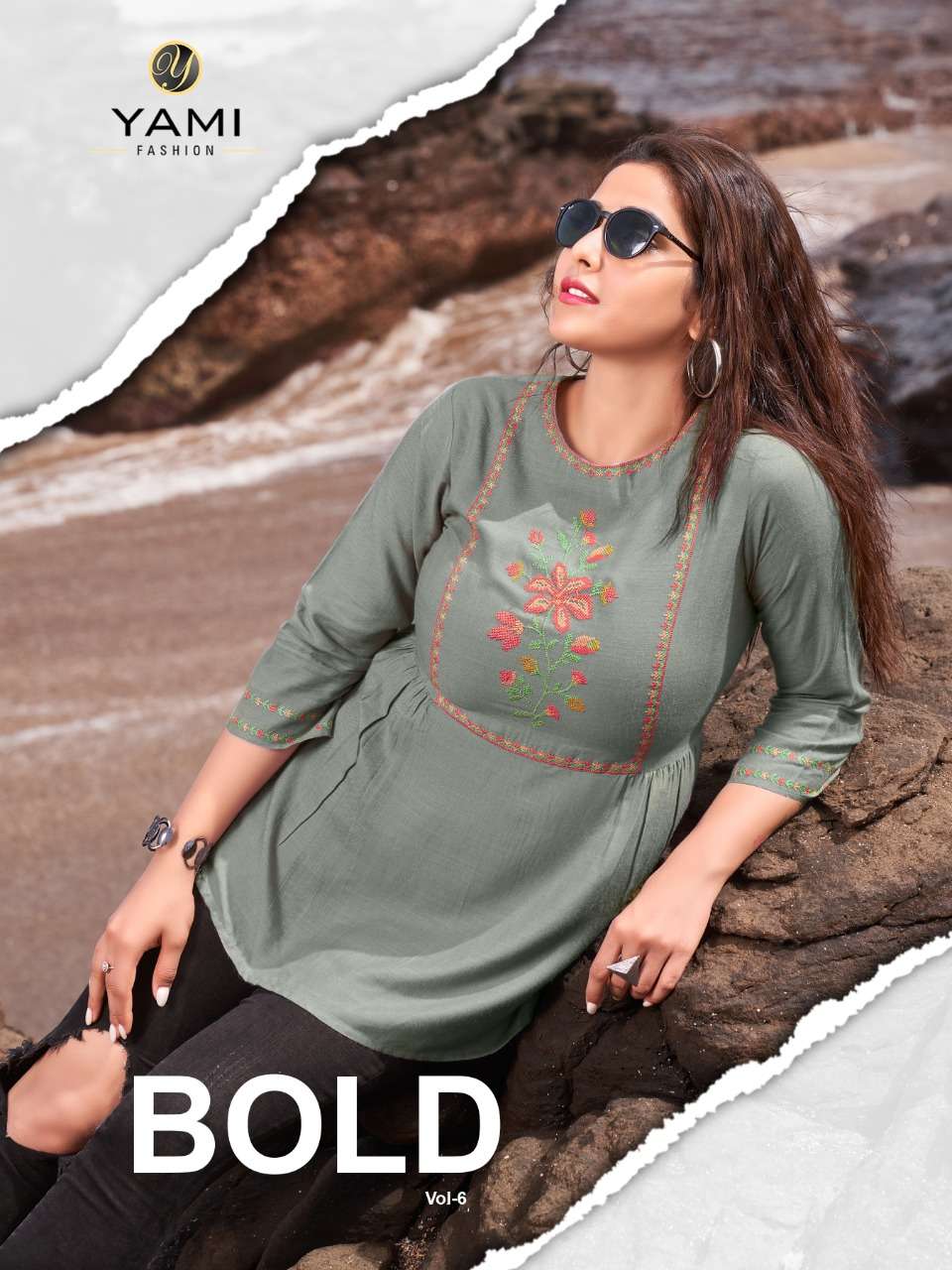 Yami fashion Bold Vol 6 fancy Rayon Tops Catalog Dealer