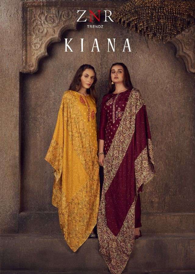 ZNR Trends Kiana Fancy Silk Jacquard Salwar Kameez Catalog Dealer