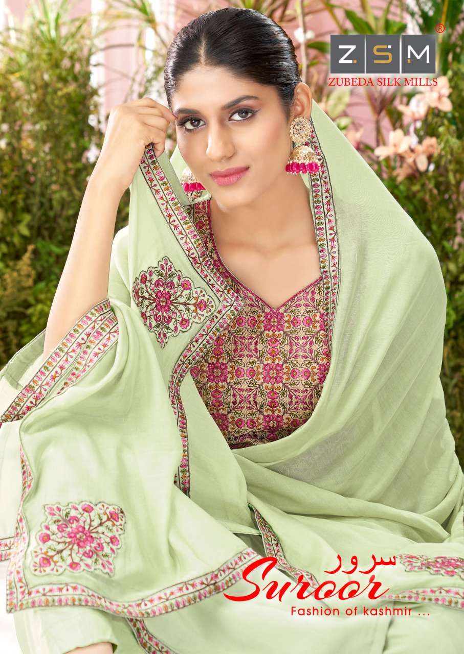 ZSM Suroor Fashion of kashmir Cotton Silk Salwar kameez new Collection
