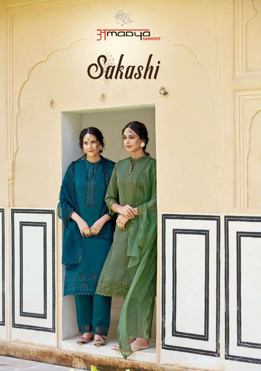 Amaaya Garments Sakshi Fancy Viscose Kurti pant Dupatta Sets Designs