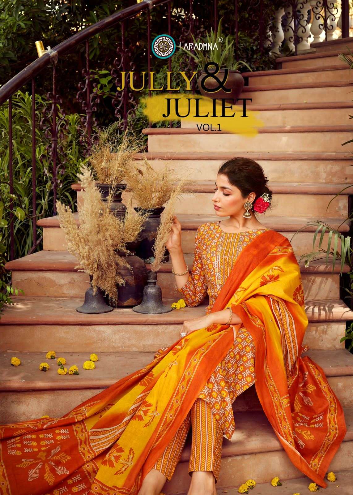 Aradhna Jully & Juliet vol 1 Rayon Printed Kurti Bottom Dupatta Wholesaler
