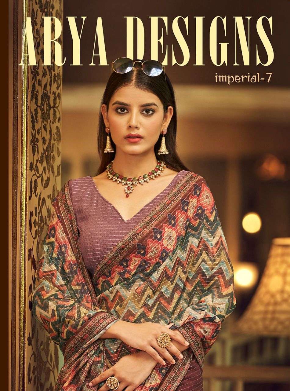 Arya Design Imperial VOl 7 Designer Ethnic Wear Fancy Saree Collection