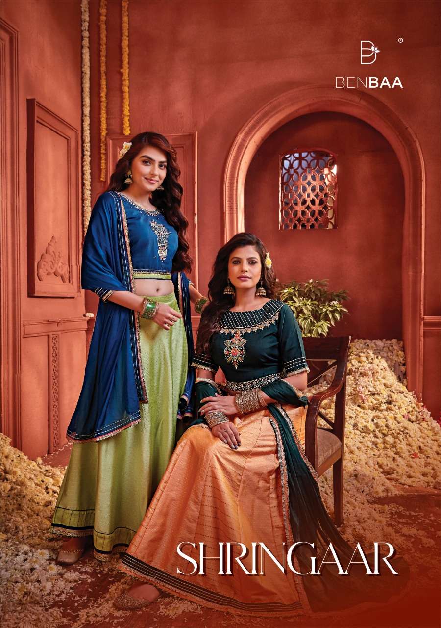 Benbaa Shringar Fancy Muslin Silk Festive Wear readymade Collection