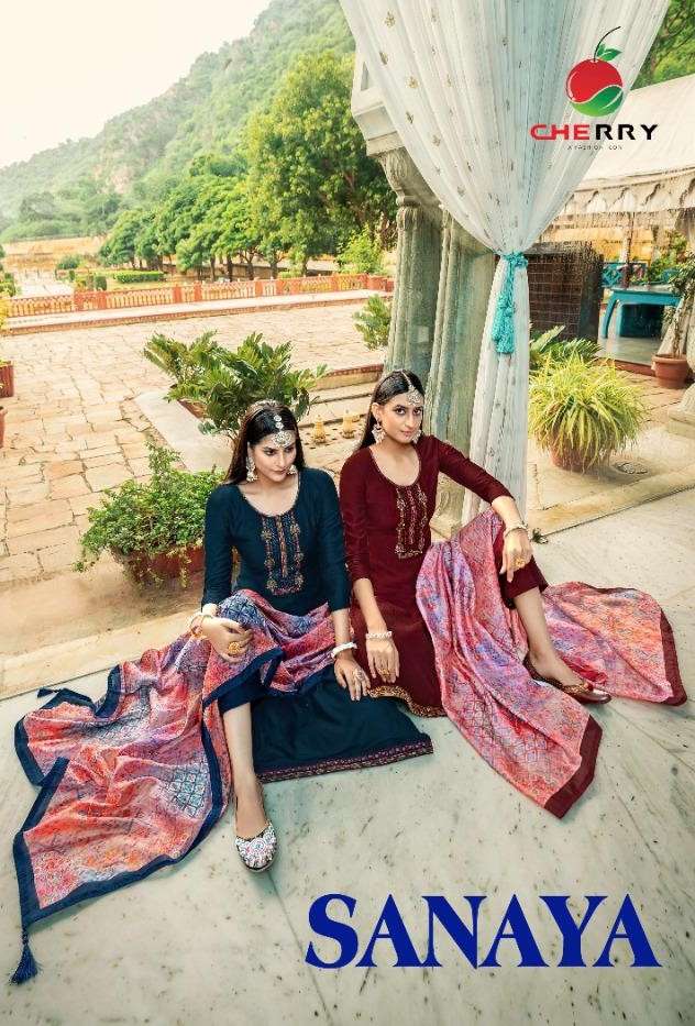 Cherry Sanaya Fancy Parampara Silk Salwar Suit New Collection