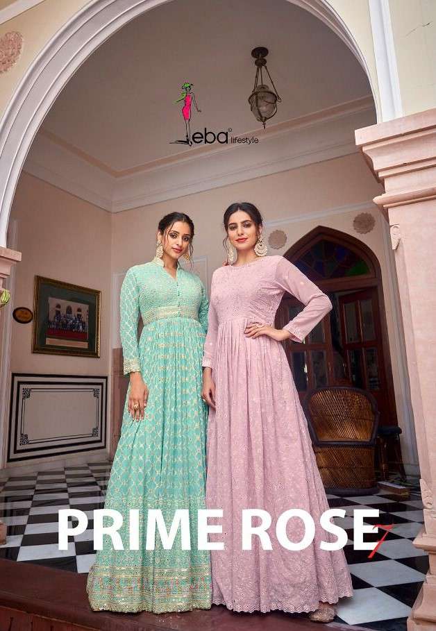 Eba Lifestyle Prime Rose Vol 7 Designer ready to Wear Anarkali Dress Collection