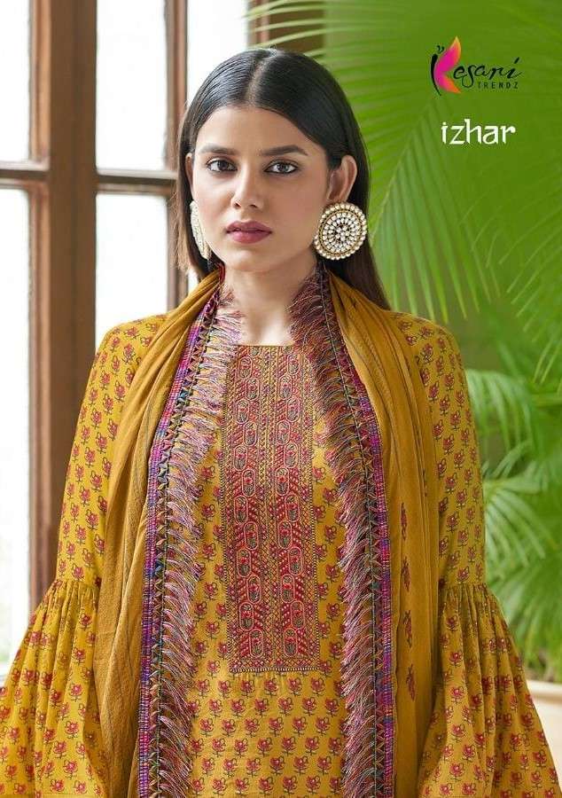 Kesari Trends Izhar Fancy Silk Salwar kameez Catalog Supplier