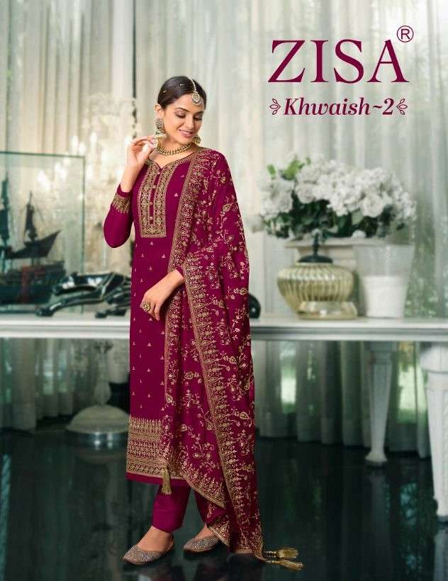 Meera Trends Zisa Khwaish Vol 2 Party Wear Straight Suit Collection